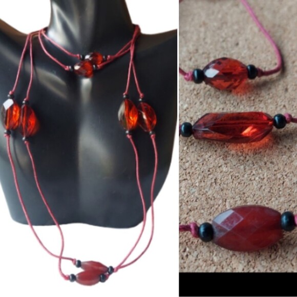 N1356 Simple Mixed Beaded Necklace - Picture 1 of 8